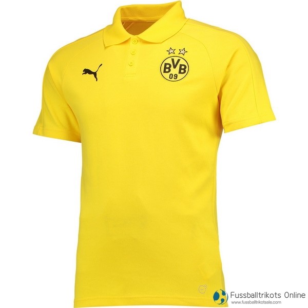 Borussia Dortmund Polo 2017-18 Gelb Fussballtrikots Günstig
